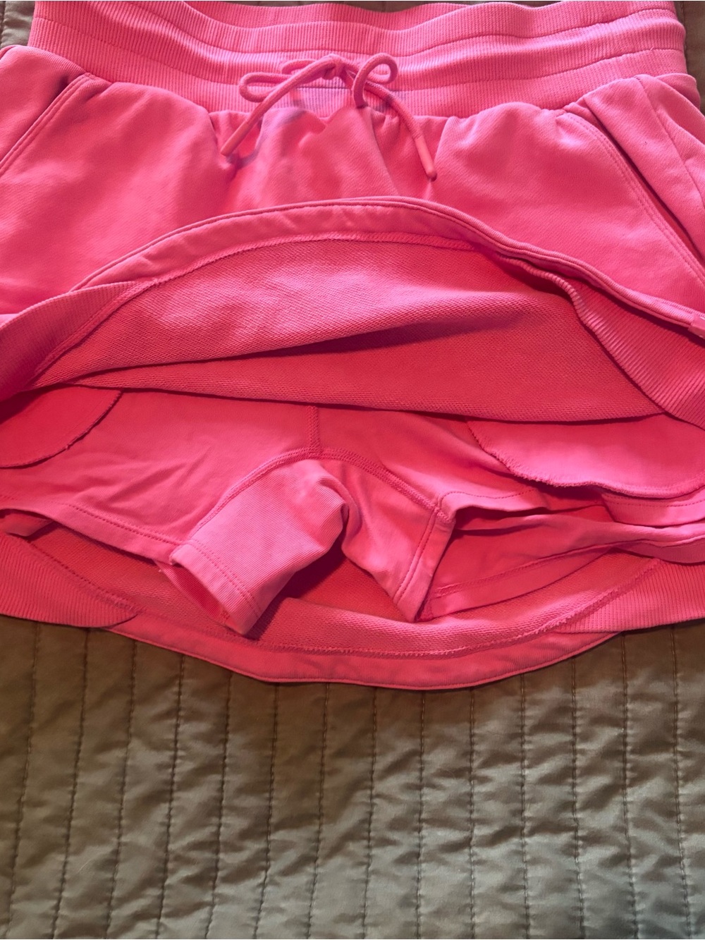 JoyLab Pink Cropped Hoodie and Drawstring Skirt Set - Picture 3 of 5